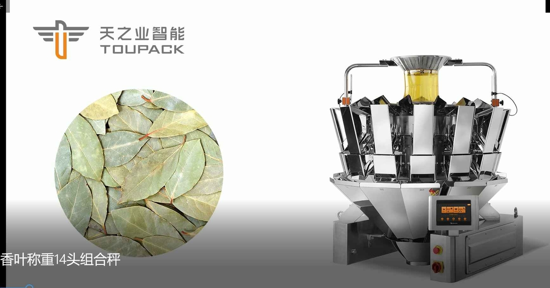 Máquina de llenado de pesaje automático SUS304 para productos granulados y en polvo