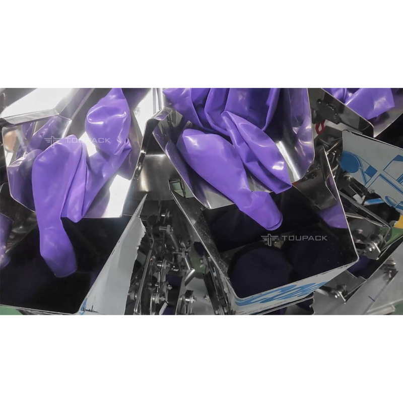 Del globo de la alta exactitud 50 pedazos automáticos 15pieces 5pieces que pesa el pesador de Multihead que cuenta la empaquetadora