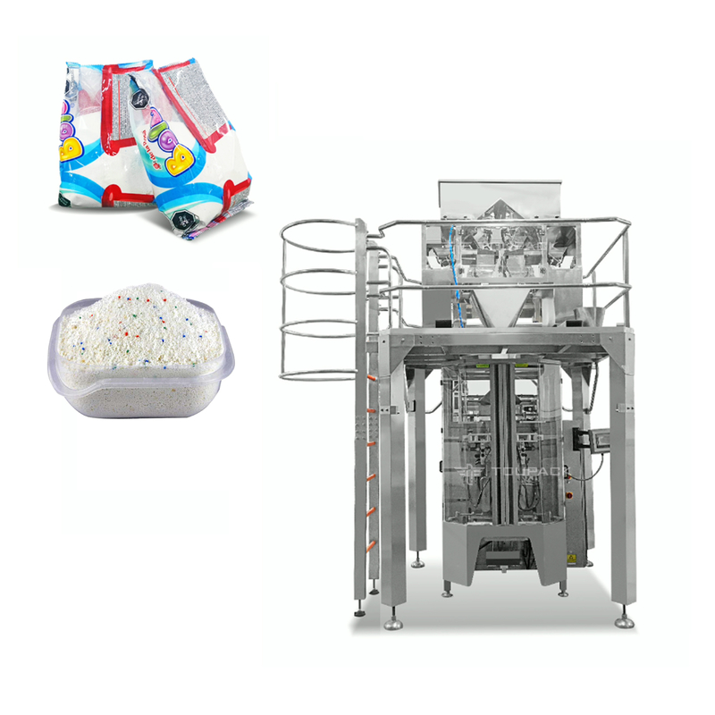Bolso vertical automático que pesa 4 10L la empaquetadora linear principal del detergente del pesador 4kg