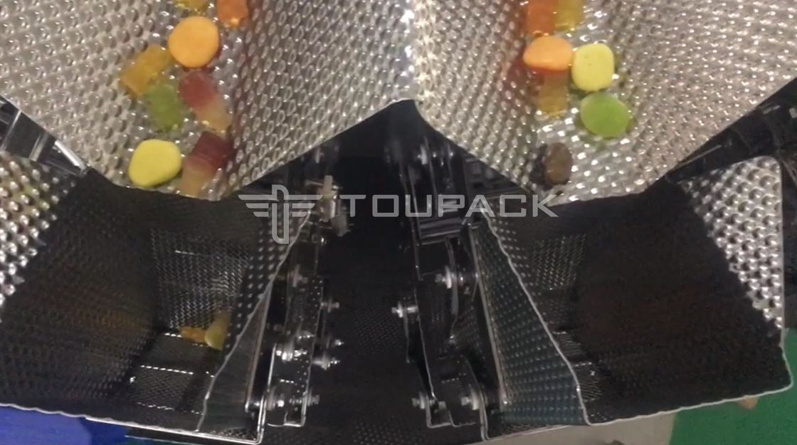 Empaquetadora del relleno de la cuenta automática para el caramelo gomoso preparado de antemano del oso de Doypack del bolso de la almohada