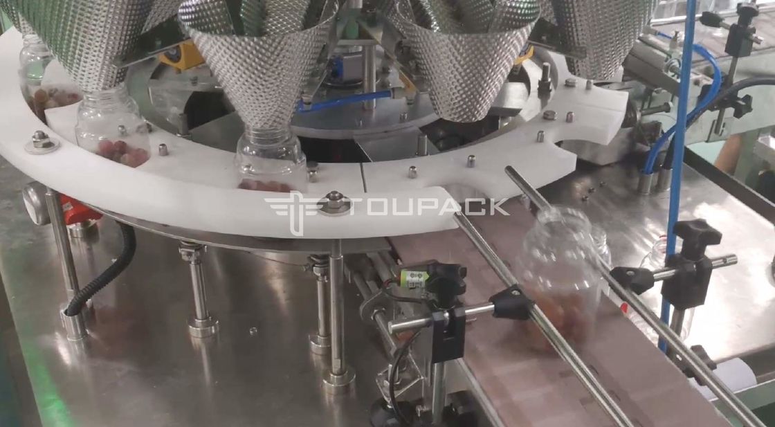 Empaquetadora del relleno de la cuenta automática para el caramelo gomoso preparado de antemano del oso de Doypack del bolso de la almohada