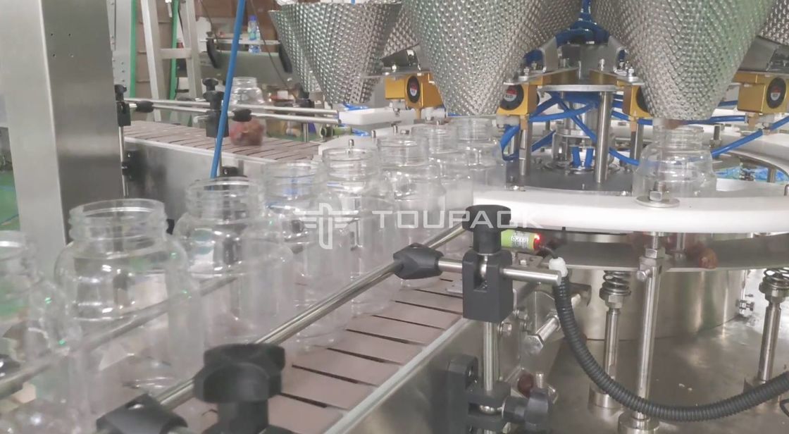 Empaquetadora del relleno de la cuenta automática para el caramelo gomoso preparado de antemano del oso de Doypack del bolso de la almohada