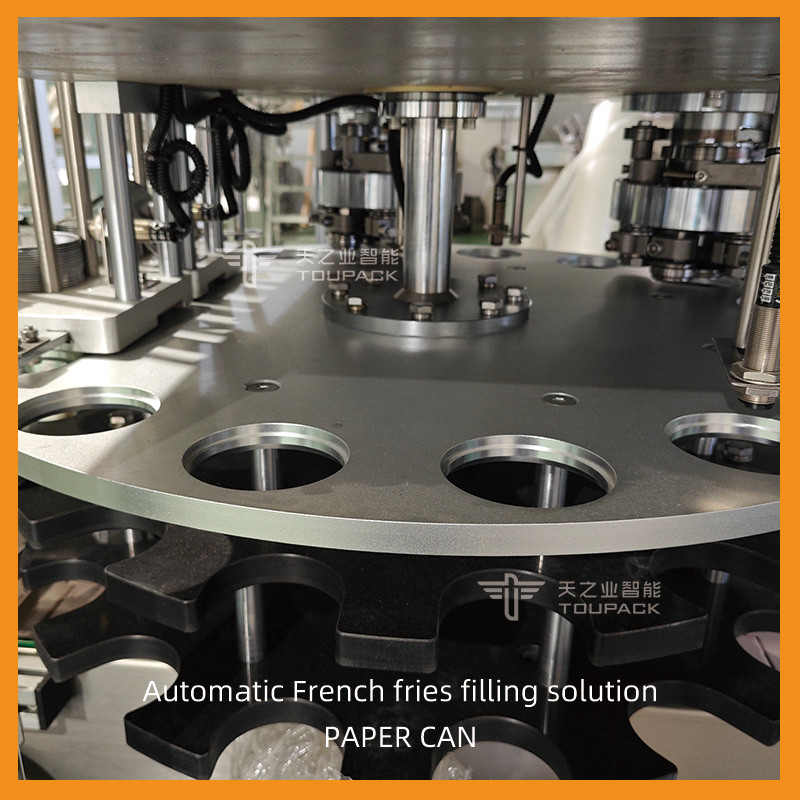 Camarón de aluminio Chips Sealing Food Canning Machine de los Nachos de la patata con el pesador principal de 20 Multihead