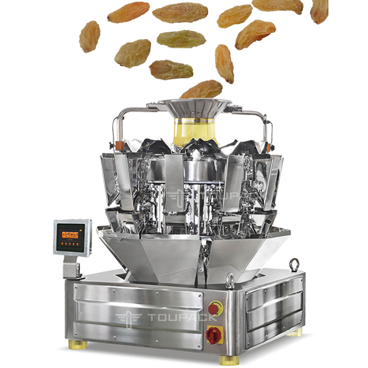 Empaquetadora de pesaje automática llena del transportador del elevador de Z para la estación Bean Raisin Peanut Snacks Rice