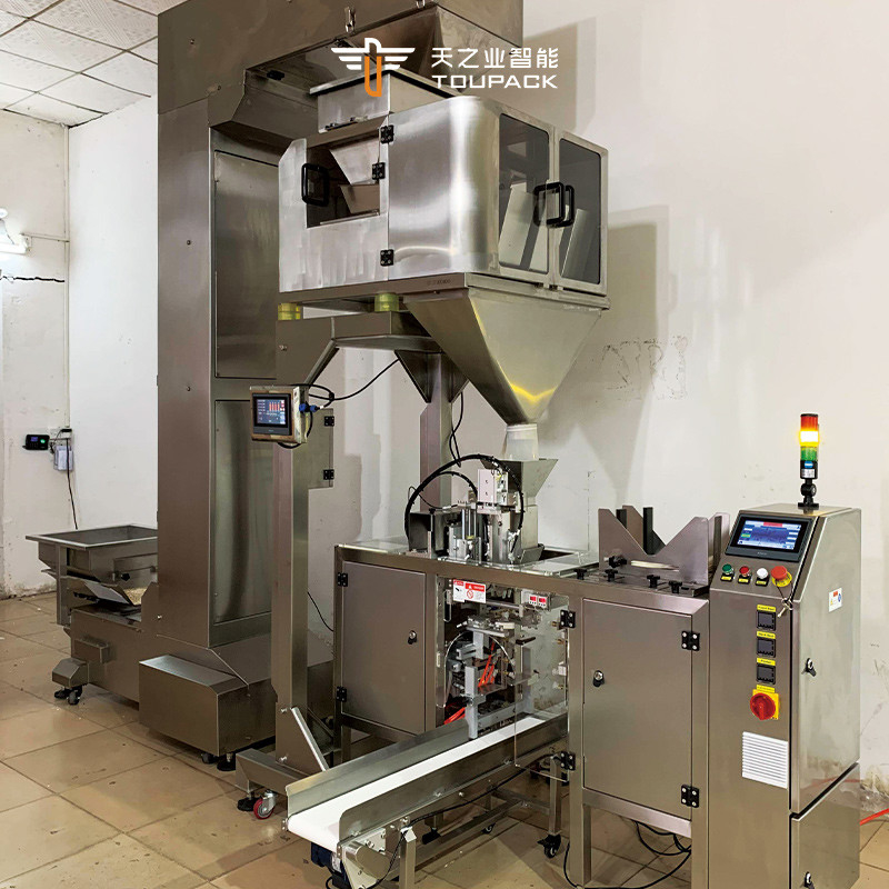 Máquina automática de embalaje de gránulos Máquina de llenado de bolsas de juguete Grano de café Caramelo Caramelos Semillas Bolsa de grano Bolsa de embalaje prefabricada