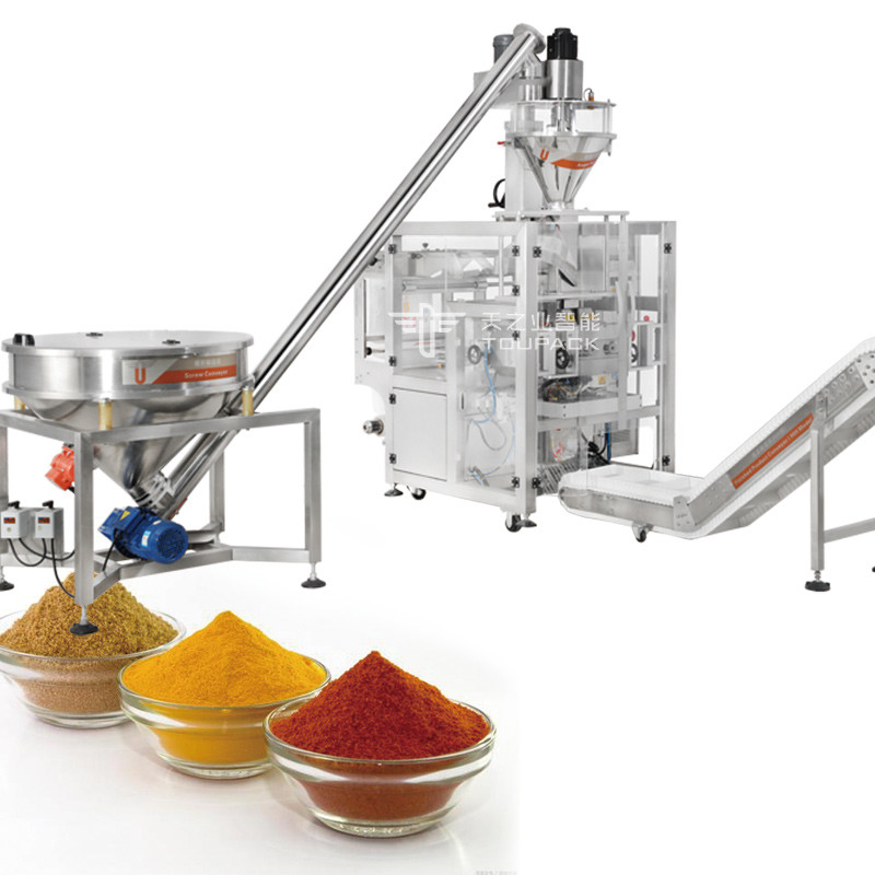 Envases de fábrica de la bolsa de café de la leche de proteínas de especias en polvo botella de pequeño volumen sachet de la máquina de llenado de polvo 500g-1000g