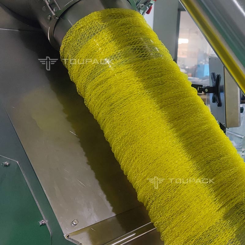 Máquina de recorte de red de limón de malla de bolsas de embalaje de equipo