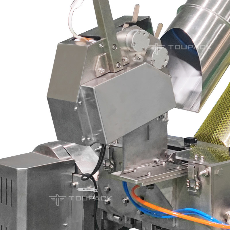 Máquina automática de embalaje de bolsas de red para monedas de oro línea de embalaje de bolsas de malla de ajo de chocolate