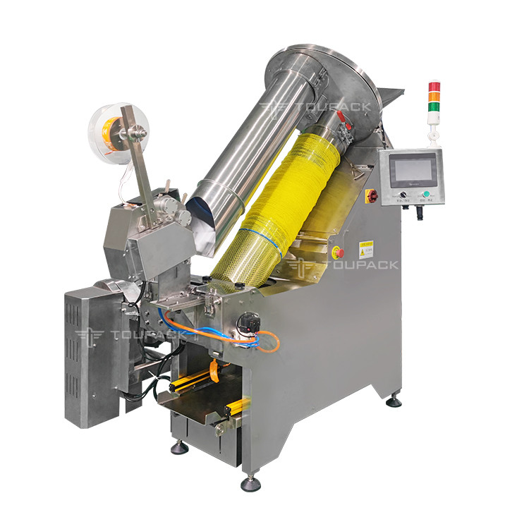 Máquina de embalaje de bolsas de malla de 5 kg Máquina automática de etiquetado de bolsas de frutas frescas