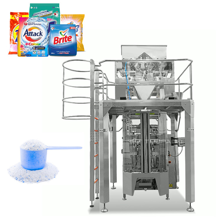 1kg 2kg 5kg de detergente en polvo de bolsas de embalaje máquina de pesaje automático para el embalaje de jabón en polvo