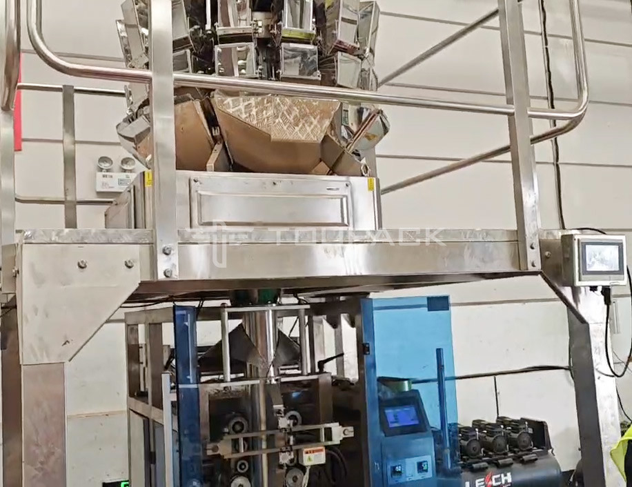 OEM máquina de pesaje automática bolsa de frijoles brotes cilantro papas ajo bebé zanahoria máquina de embalaje