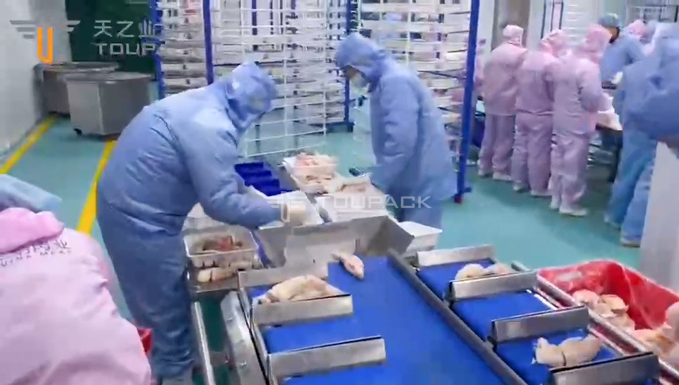 Tipo de cinturón automático Combinación de cabeza múltiple Pesadora de comprobar Pesadora para las patas de cerdo