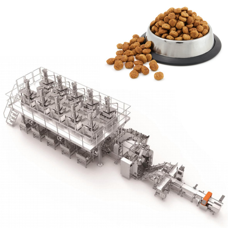 Sistema de pesaje y envasado variable para alimentos para mascotas con múltiples ingredientes Máquina de envasado de alimentos para perros