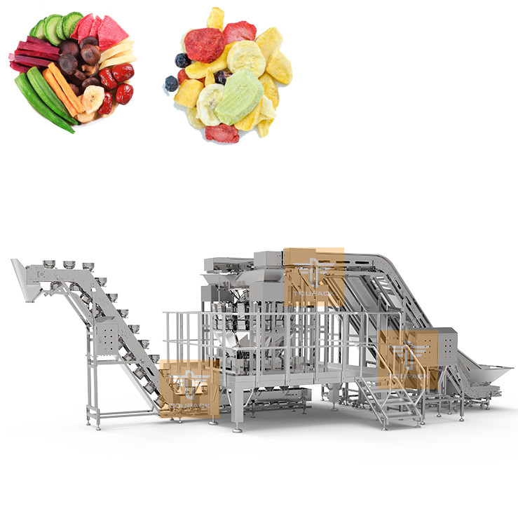 Sistema de mezcla y pesaje de frutas congeladas 20 cabezas 24 cabezas 32 cabezas Pesador Maquinaria de embalaje de vegetales liofilizados