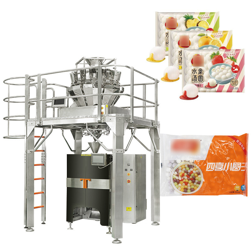 Máquina de embalaje de verduras y ensaladas verdes frescas VFFs Máquina de embalaje de bolsas de pesas múltiples Máquina de embalaje de bolas de carne
