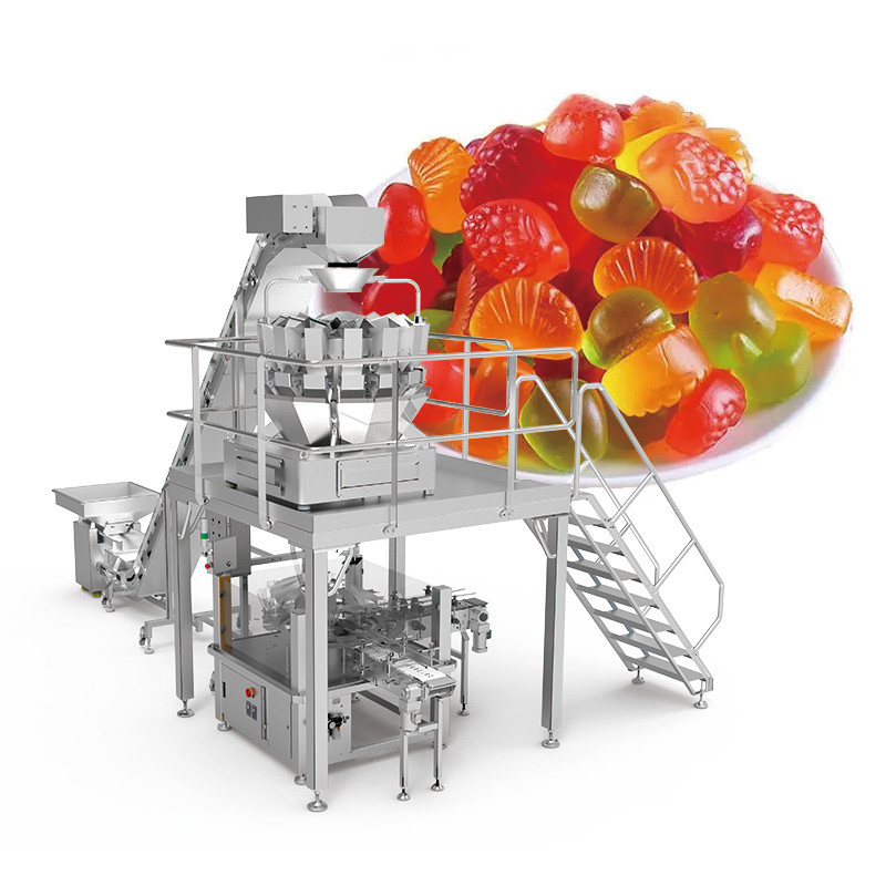 Contador automático de caramelos duros máquina de embalaje de caramelos suave máquina de embalaje de caramelos oso gomoso máquina de embalaje de caramelos