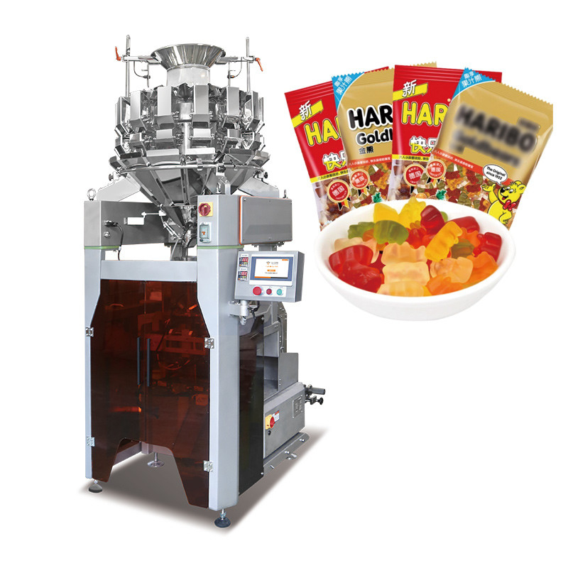 Máquina automática de embalaje de bocadillos de maíz y papas pequeñas papas fritas bocadillos de comida máquina de embalaje vertical para bocadillos