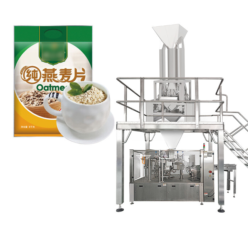 1kg 2kg 5kg Bolsa de arroz Trigo Maíz Soja Sorgo Trigo de trigo sarraceno Máquina de embalaje de pesas multicabeza