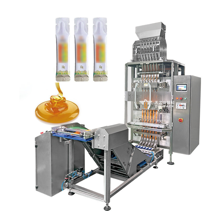 Máquina de embalaje automática de múltiples carriles de uso múltiple 3 en 1 de café, azúcar mezclado en polvo, máquina de embalaje de palos de café