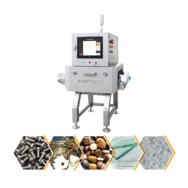 Detector de rayos X para productos de latas de metal con rechazadores