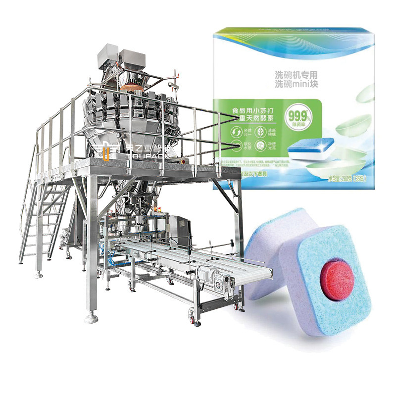 Máquina de embalaje de detergente para tabletas Lavadora de platos Lavadora de tabletas Bolsas de bolsas Lavadora de platos Bolsas de bolsas de gel