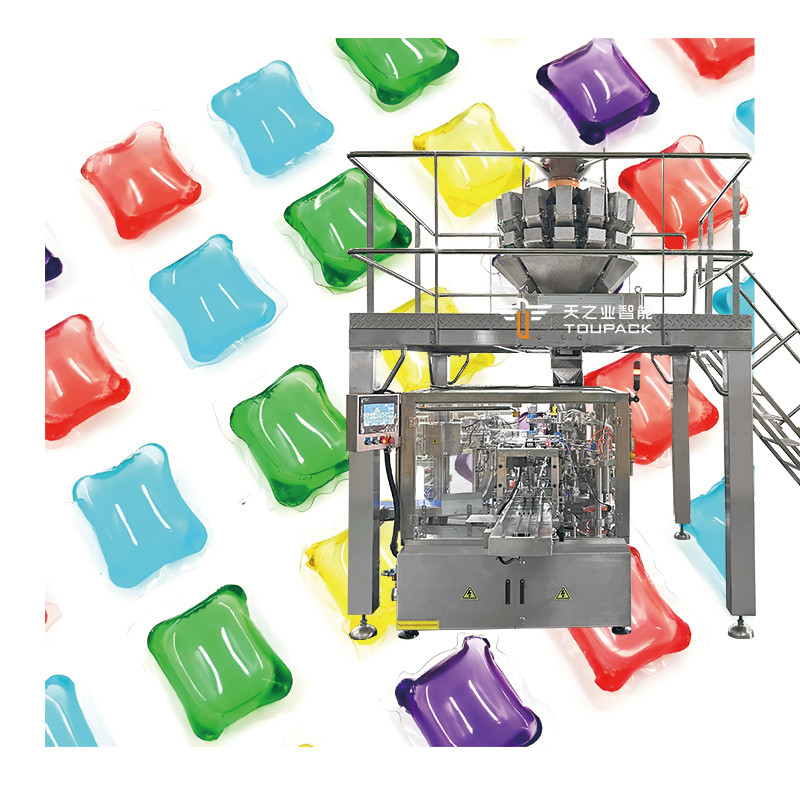 Máquina de embalaje de detergente para tabletas Lavadora de platos Lavadora de tabletas Bolsas de bolsas Lavadora de platos Bolsas de bolsas de gel