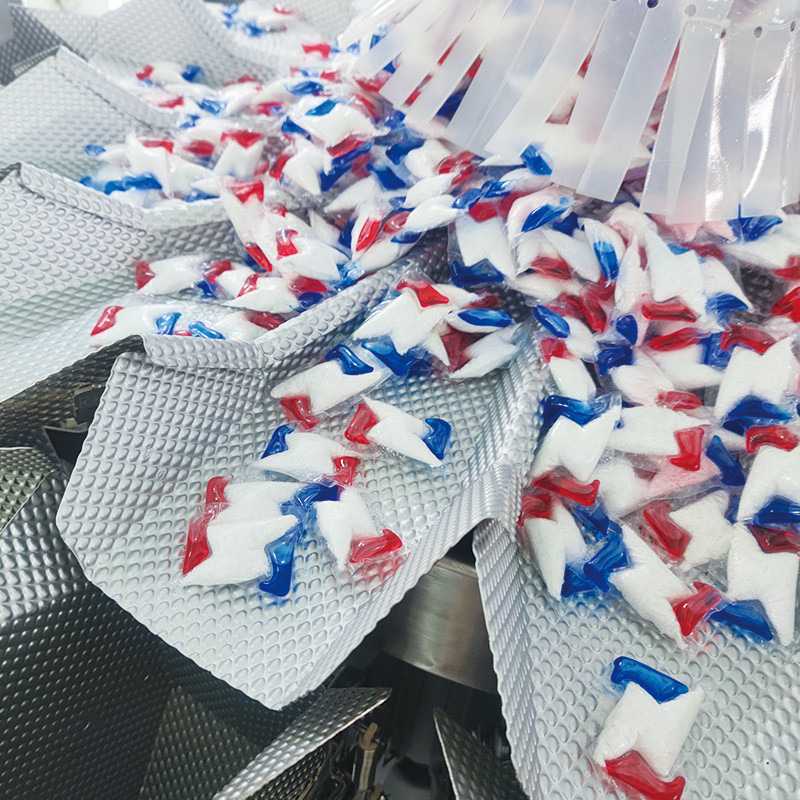Máquina de embalaje de detergente para tabletas Lavadora de platos Lavadora de tabletas Bolsas de bolsas Lavadora de platos Bolsas de bolsas de gel