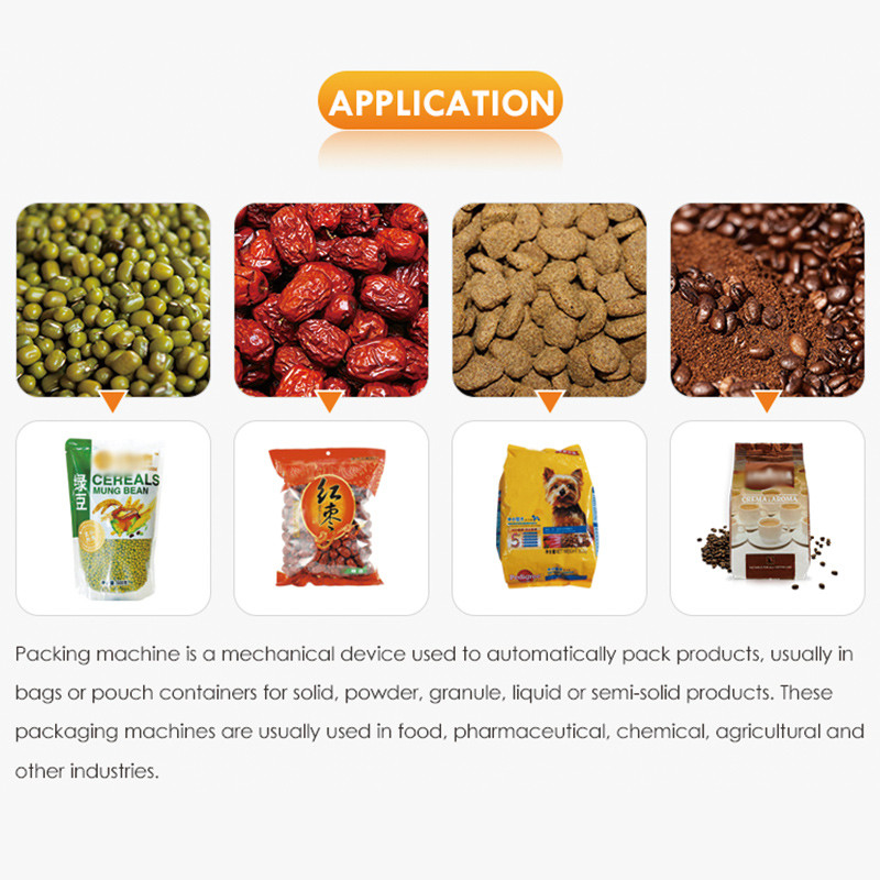 Máquina empacadora de bolsas prefabricadas Doypack de pie para llenado y sellado automático, máquina empacadora de frutos secos y nueces