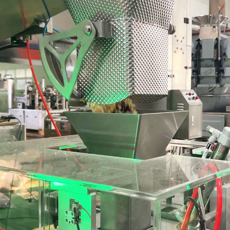 Máquina de embalaje de alimentos para mascotas de 2,5 kg con pesador de cabeza múltiple pesador lineal para embalaje de bolsas de bolsillo de bolsillo