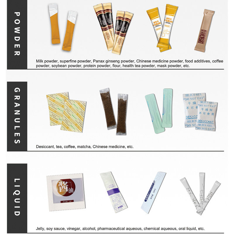 Máquina de embalaje y llenado de ketchup totalmente automática Vffs Multi Track Vertical 4 Sides Seal Sachet Tomato Sauce Envasadora