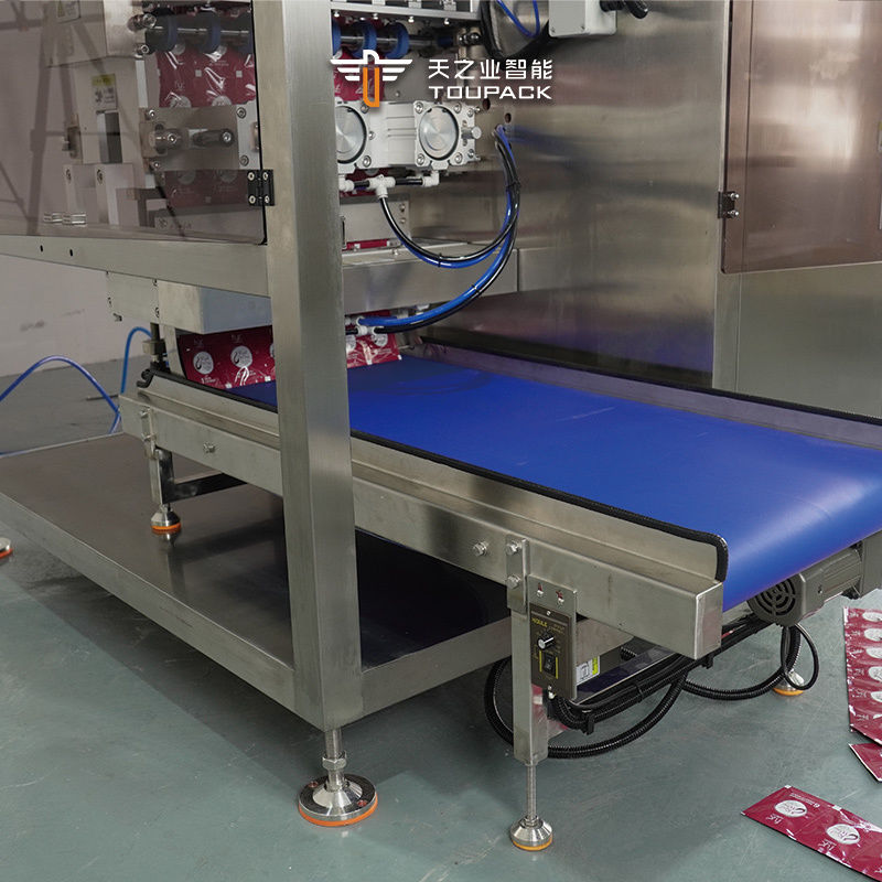 Botella de Irreguar vertical totalmente automática en forma de bolsillo Gel energético Salsa Miel Jugo Embalaje Embalaje Máquina de fábrica