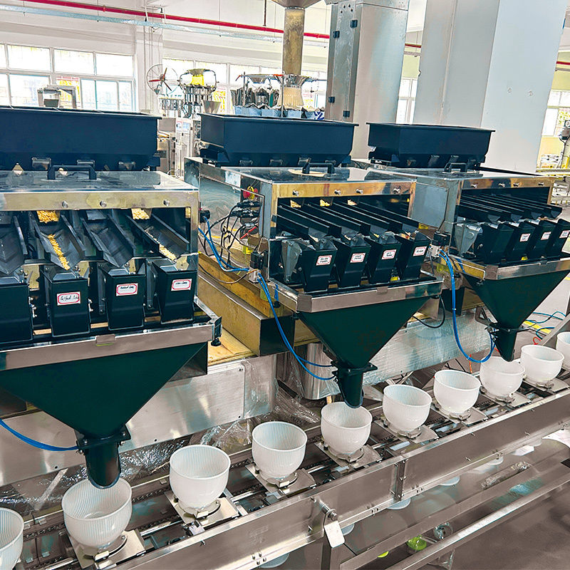 Máquina de llenado y envasado para botellas de tarros de plástico de frutos secos mixtos, cacahuetes secos y granos, máquina llenadora para botellas