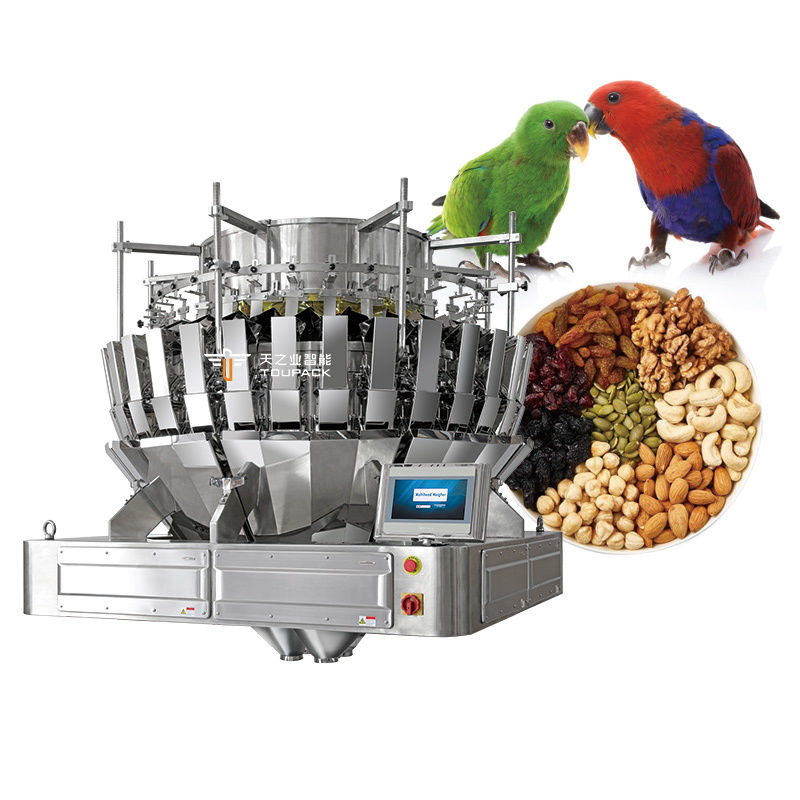 Máquina automática de envasado de alimentos para loros en bolsas de 10g-1000G, azúcar, nueces, especias, té en hojas, máquina envasadora de sobres, pesadora multicabezal