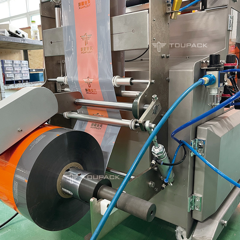 10/14 Hoppers Máquina de embalaje de pellets con varias cabezas de pesas Bolsas de plástico Máquina de embalaje de pesas vertical con varias cabezas