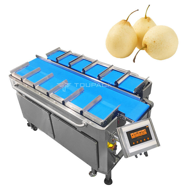 Máquina de embalaje de rodillos de almohada Perla Combinación de peso de manzana Escala de fruta Combinación de pesas Máquina de embalaje de alta precisión