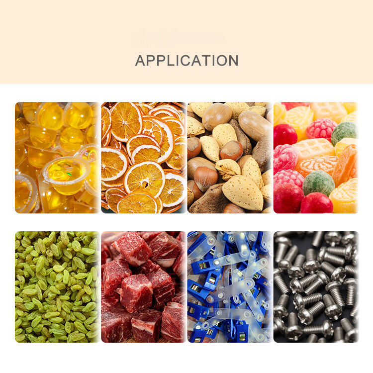 Máquina automática de embalaje de gránulos Chips de papa en una línea de producción de pesaje y embalaje