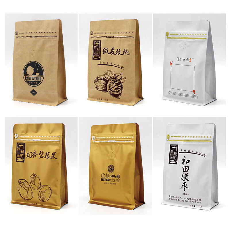 Peso automático de galletas con cabeza múltiple Bolsa de plástico de pie Bolso de bolso de bolso Fabricante de máquina de sellado de llenado