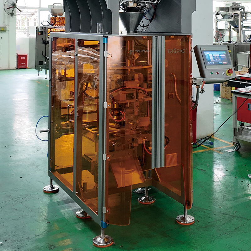 Máquina formadora, llenadora y selladora vertical de alta velocidad con pesadora multicabezal (80-200 bolsas/min)