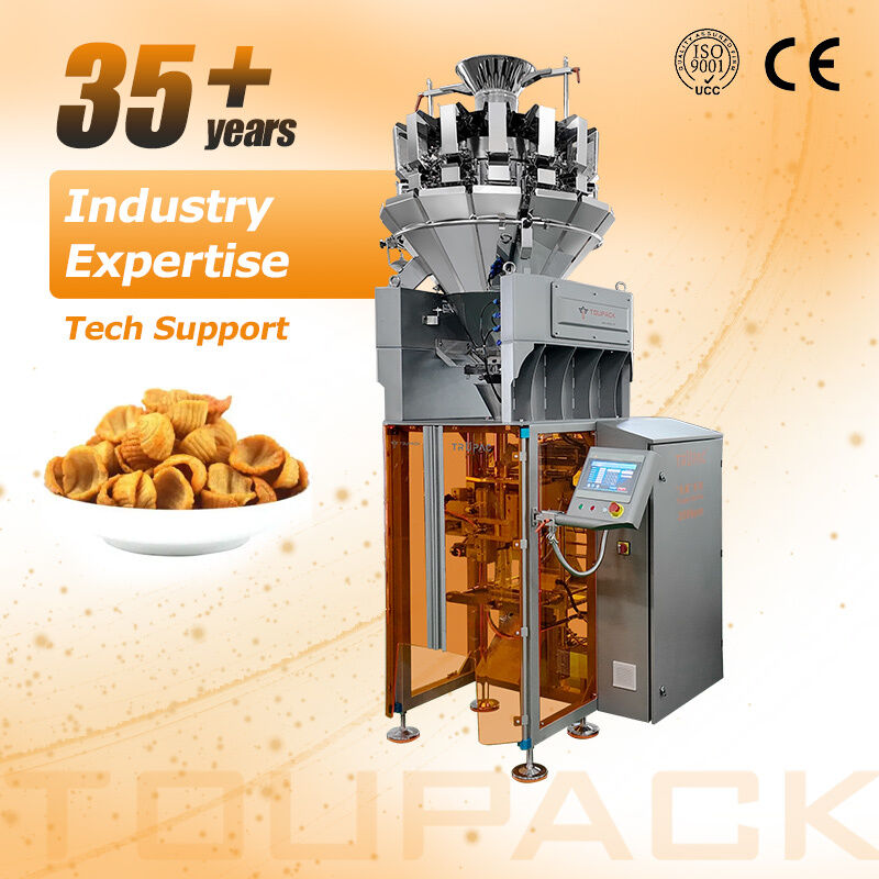 Máquina de embalaje automática VFFS para envases de alimentos con cabeza múltiple Pesadora 20-200 paquetes por minuto Sistema de pesaje de alta precisión