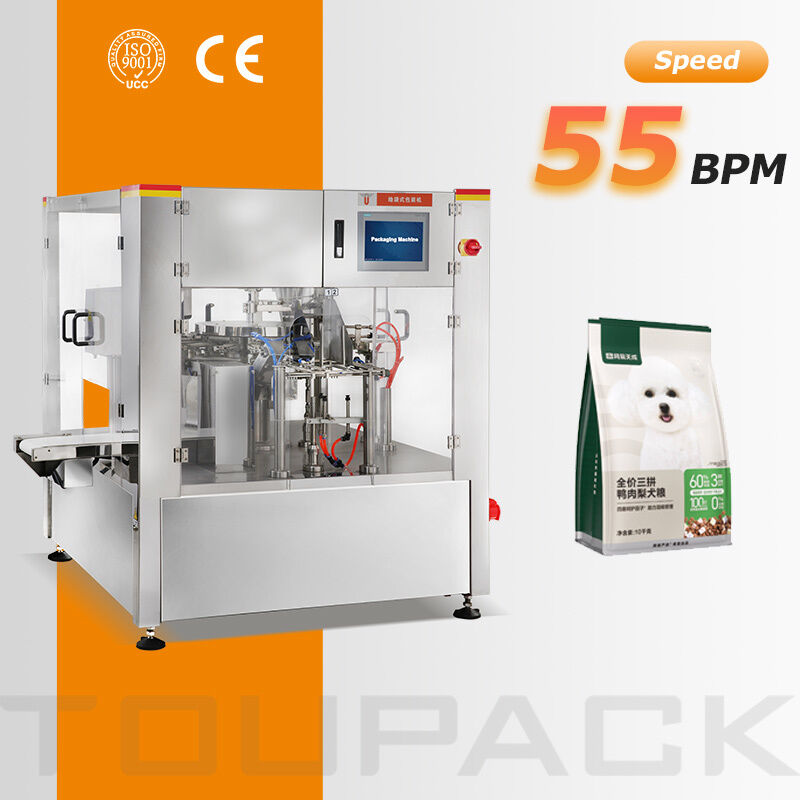 Máquina envasadora y llenadora Doypack de bolsas prefabricadas rotativas automáticas de alta velocidad con pesadora multicabezal de cabezal 10/14