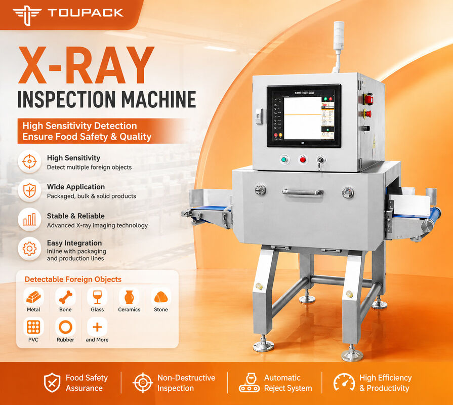 Máquina de inspección de rayos X de alta sensibilidad con inspección no destructiva y 40-100 kV ajustable para la seguridad alimentaria