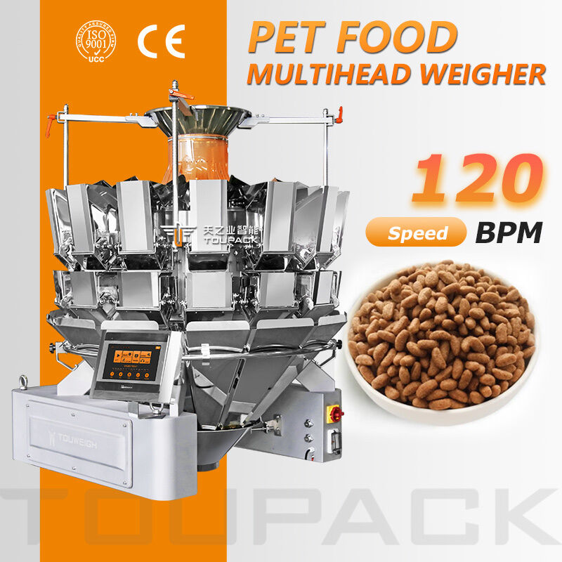 Máquina automática de pesaje y envasado de alimentos para mascotas | Fabricante de pesadoras multicabezales