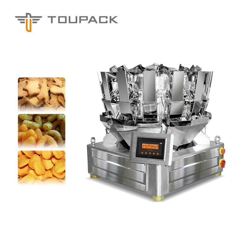 empaquetadora de 120bag/Min High Accuracy Multihead Weigher para los aros del queso y de la cebolla