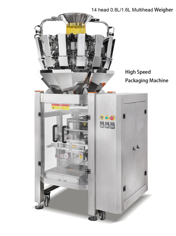 pesador todo de 0.8L 1.6L Multihead en uno que empaqueta para la galleta de la harina de avena