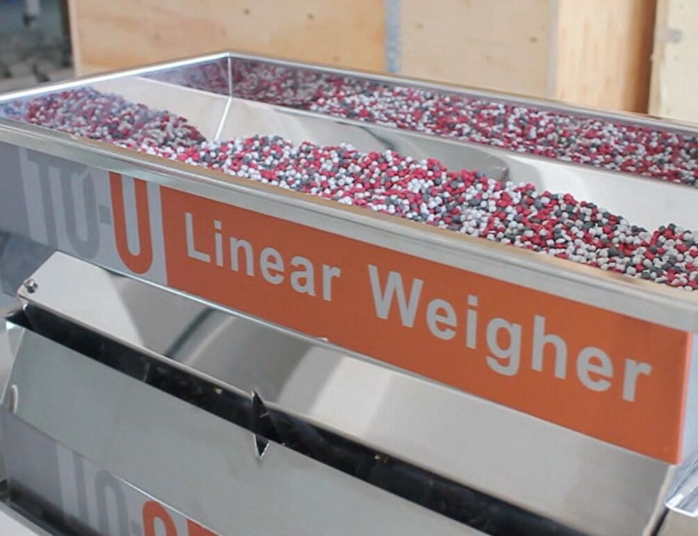 Empaquetadora linear principal del pesador 0.5L de 0.8KW 200g 4 80 P/M
