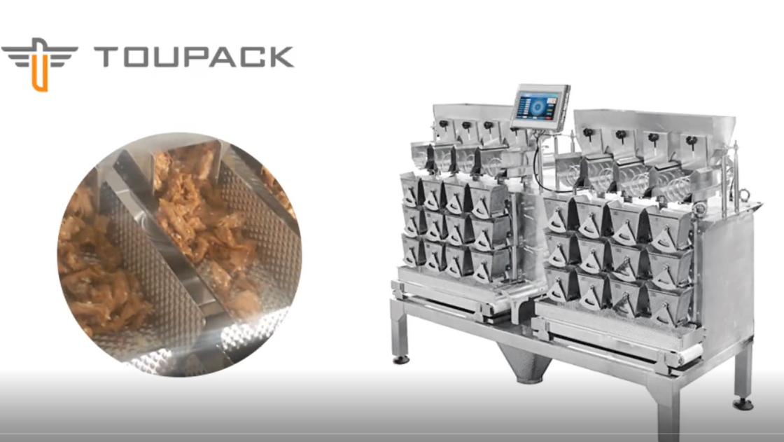 Pesador principal multi del control de MCU para la carne cocinada que llena el bolso/el minuto de los alimentos de preparación rápida 50