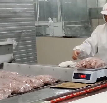 20 bolsos/Min Multihead Weigher Packing Machine para el producto helado del hueso de la carne