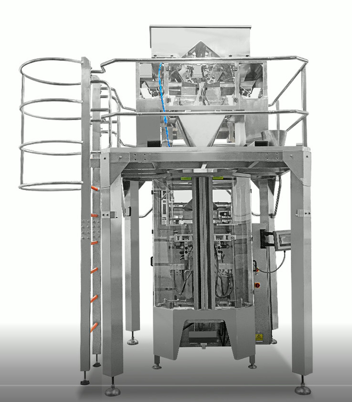 Peso lineal automático de cuatro cabezas SUS304 35BMP para un producto de 1000 g