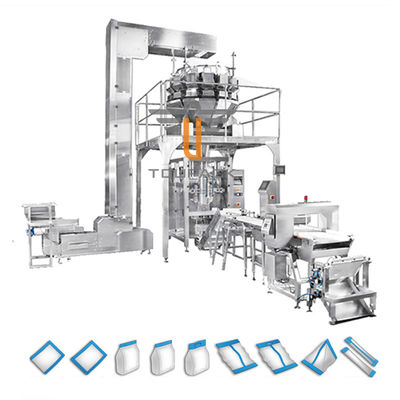 Empaquetadora de alta velocidad del caramelo con la capacidad 100g-5000g del espesor del film 0.04-0.08m m