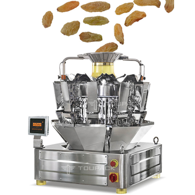 Empaquetadora de pesaje automática llena del transportador del elevador de Z para la estación Bean Raisin Peanut Snacks Rice
